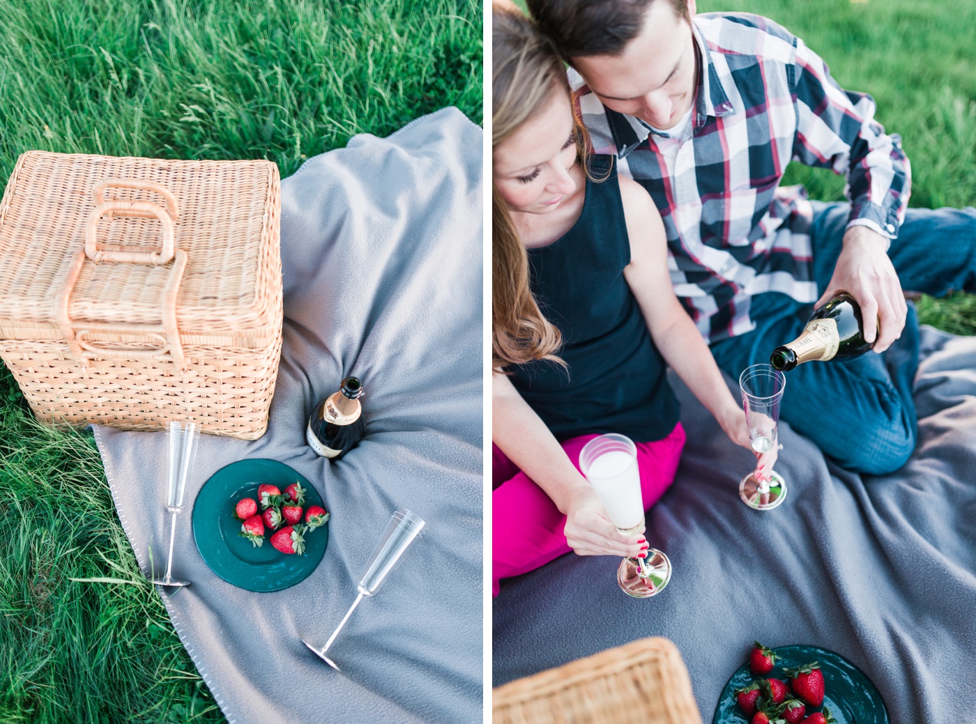 Leslie + Eric - Princeton Battlefield Picnic Engagement Session - New Jersey Wedding Photographer - Alison Dunn Photography photo