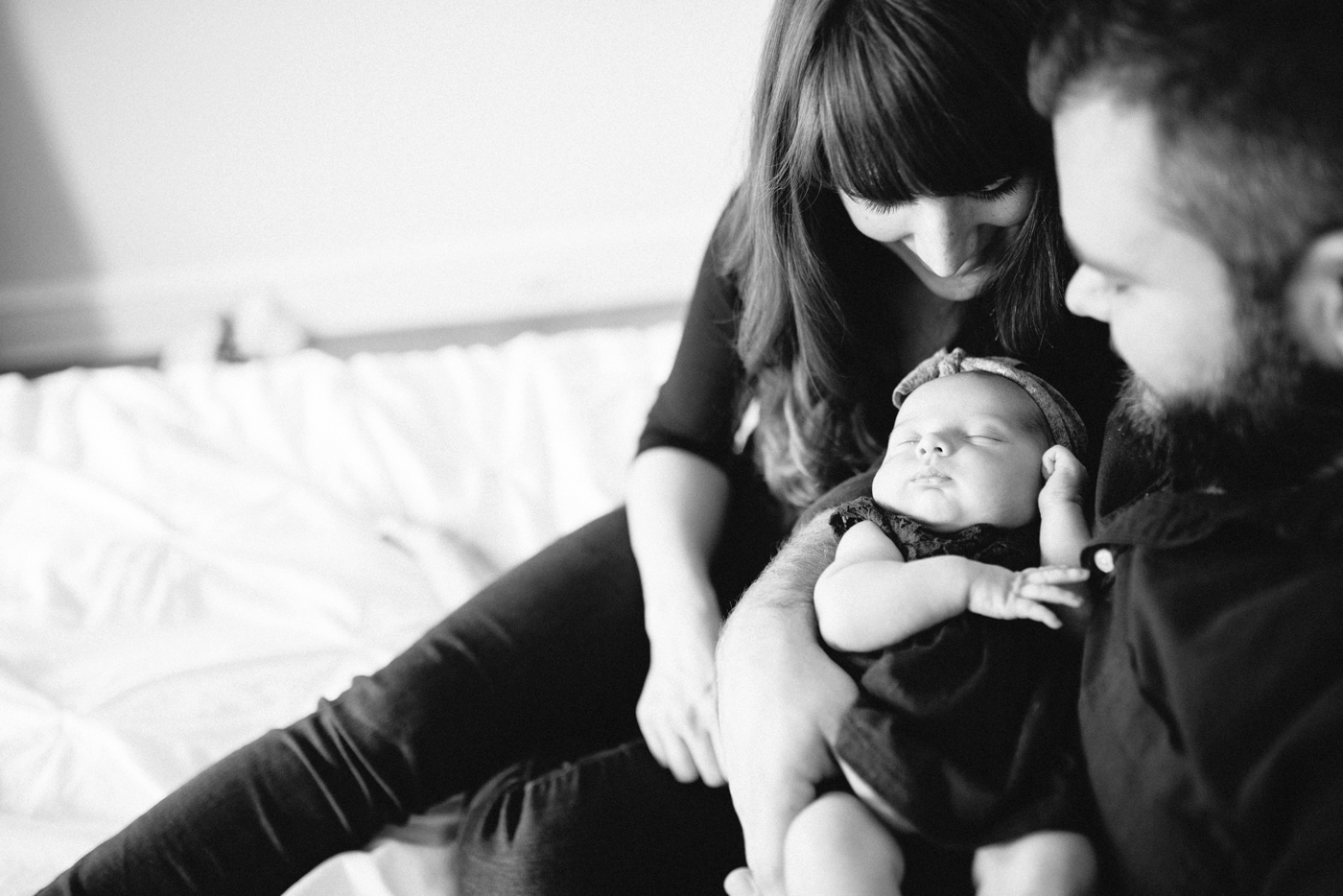Blaise + Kaylin + Adelaide - Lifestyle Newborn Session - Philadelphia Photographer - Alison Dunn Photography