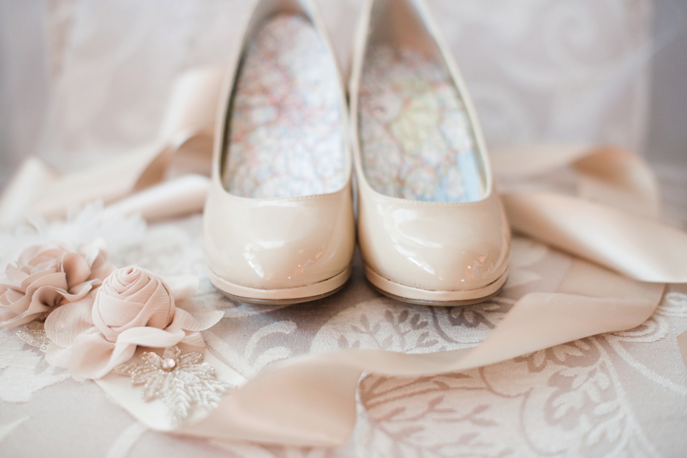 Nude Pump Wedding Shoes photo