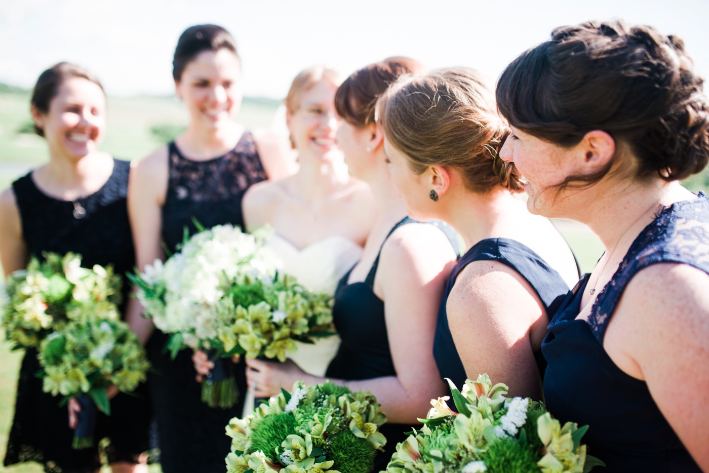 J Crew Navy Blue Assorted Bridesmaid Dresses photo