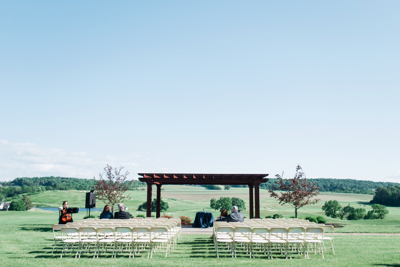 Kristen + Josh - Olde Homestead Golf Club Wedding Ceremony - New Tripoli Pennsylvania Photographer - Alison Dunn Photography