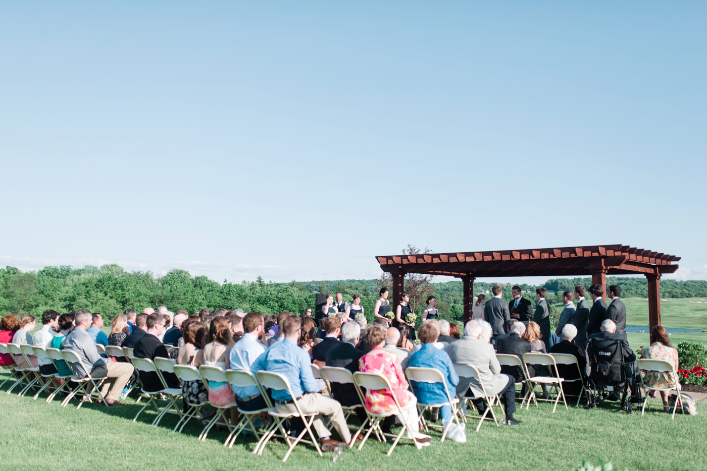Kristen + Josh - Olde Homestead Golf Club Wedding Ceremony - New Tripoli Pennsylvania Photographer - Alison Dunn Photography