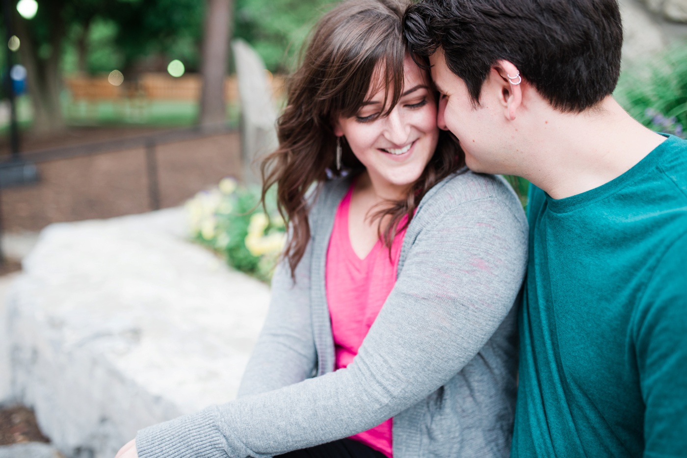 Sara + Matt - La Salle University - Philadelphia PA Engagement Session - Alison Dunn Photography photo