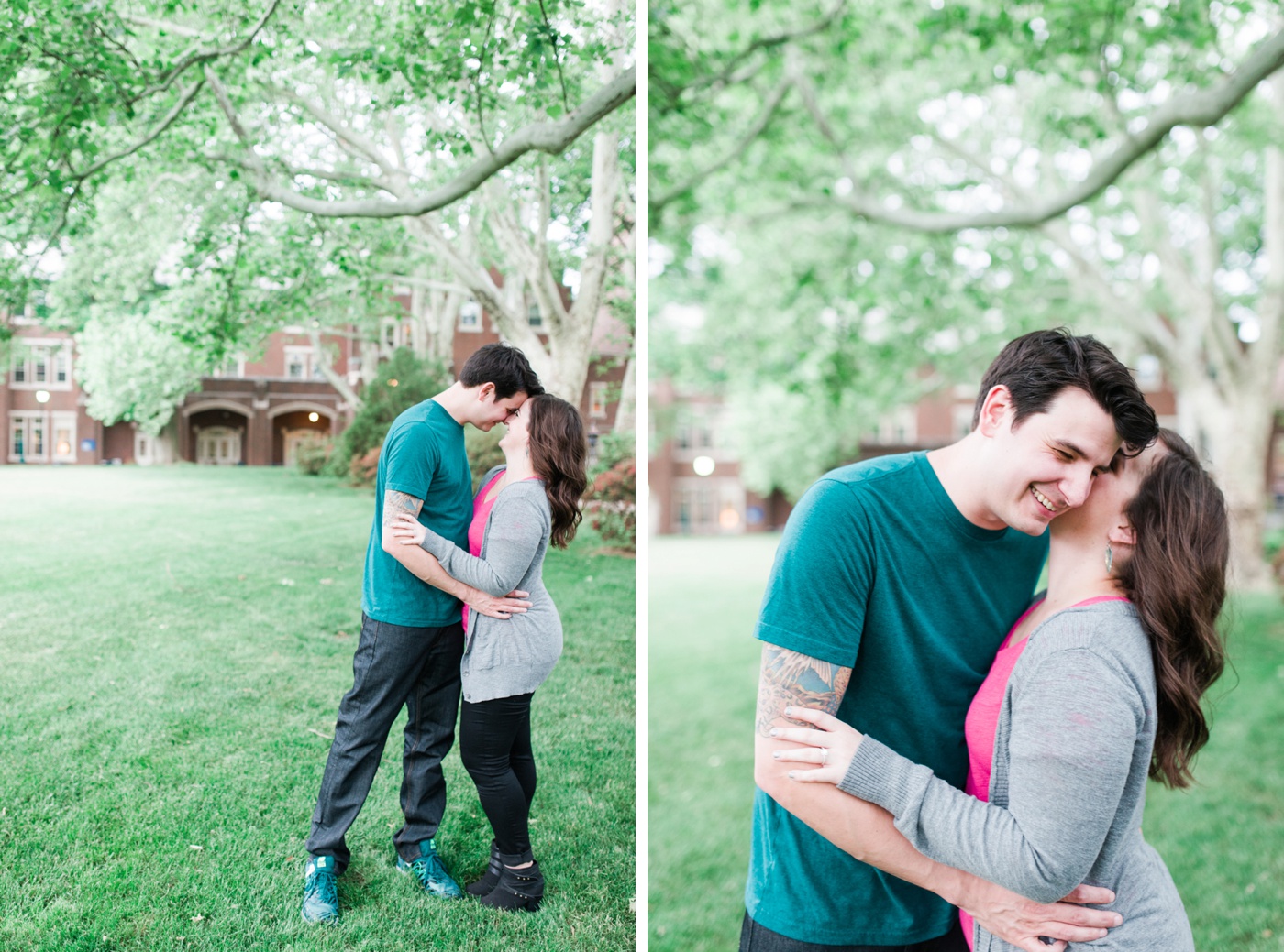 Sara + Matt - La Salle University - Philadelphia PA Engagement Session - Alison Dunn Photography photo