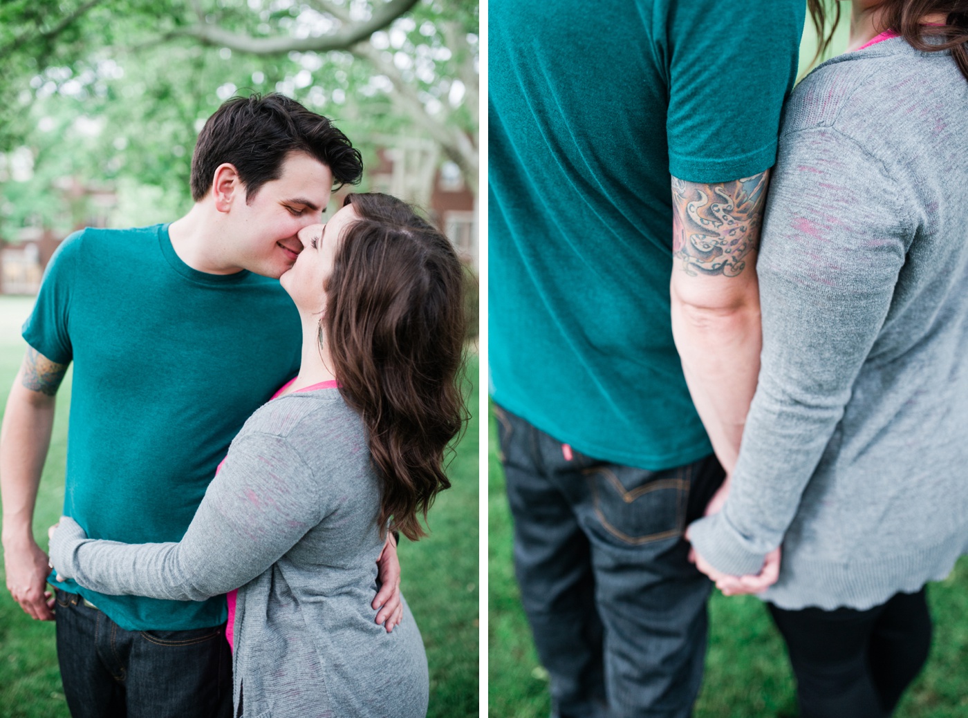 Sara + Matt - La Salle University - Philadelphia PA Engagement Session - Alison Dunn Photography photo