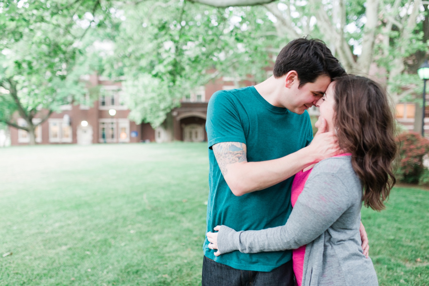 Sara + Matt - La Salle University - Philadelphia PA Engagement Session - Alison Dunn Photography photo