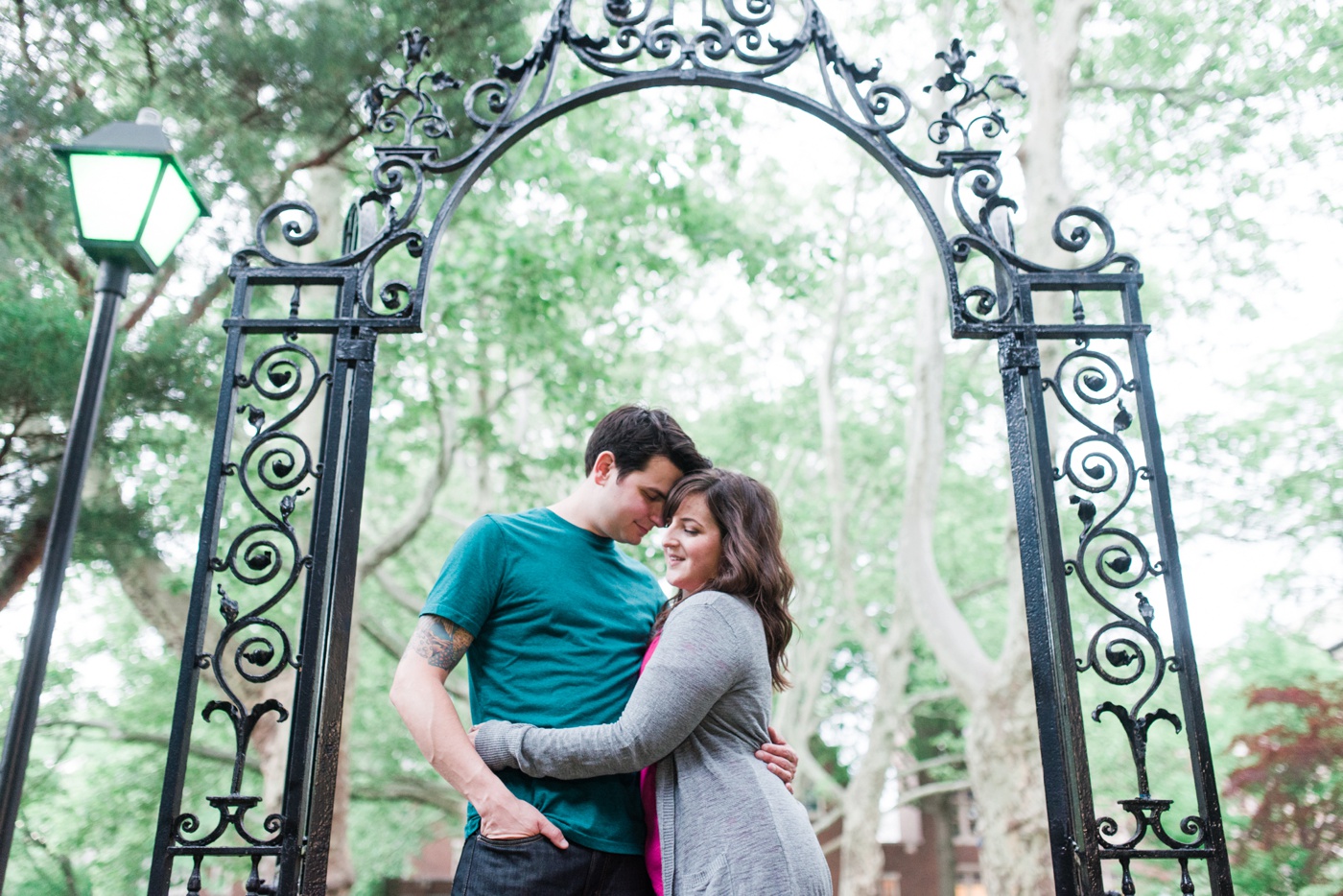 Sara + Matt - La Salle University - Philadelphia PA Engagement Session - Alison Dunn Photography photo