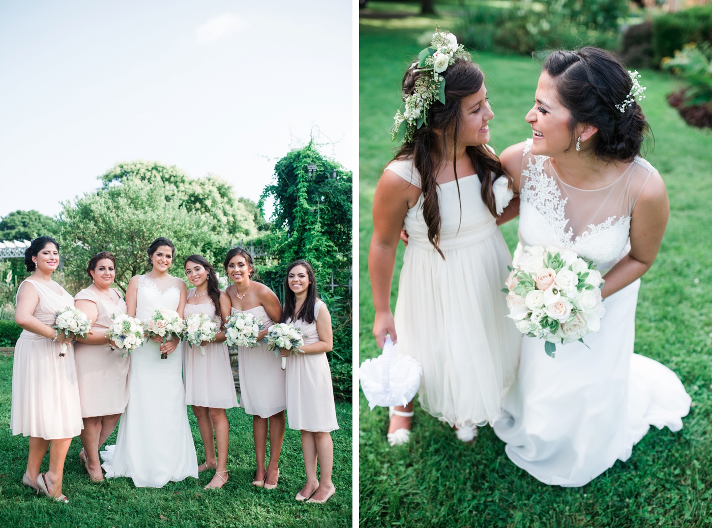 Blush Pink Bridesmaid Dresses photo