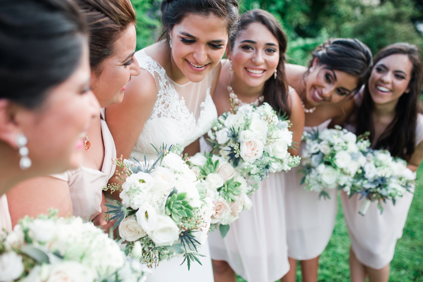 Blush Pink Bridesmaid Dresses photo