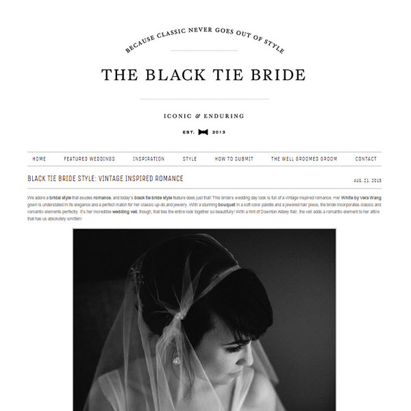 The Black Tie Bride \\ Published