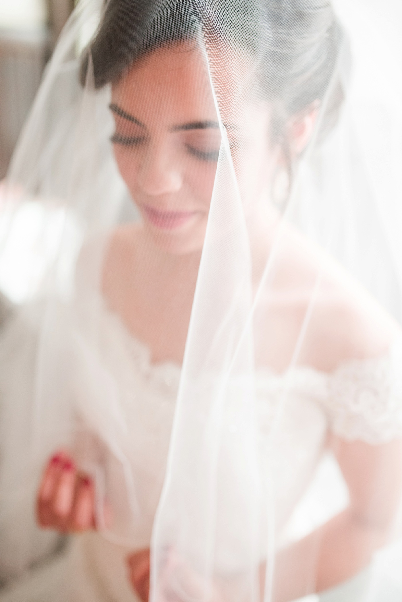 Mori Lee 1960 Wedding Dress Cathedral Veil - Alison Dunn Photography photo