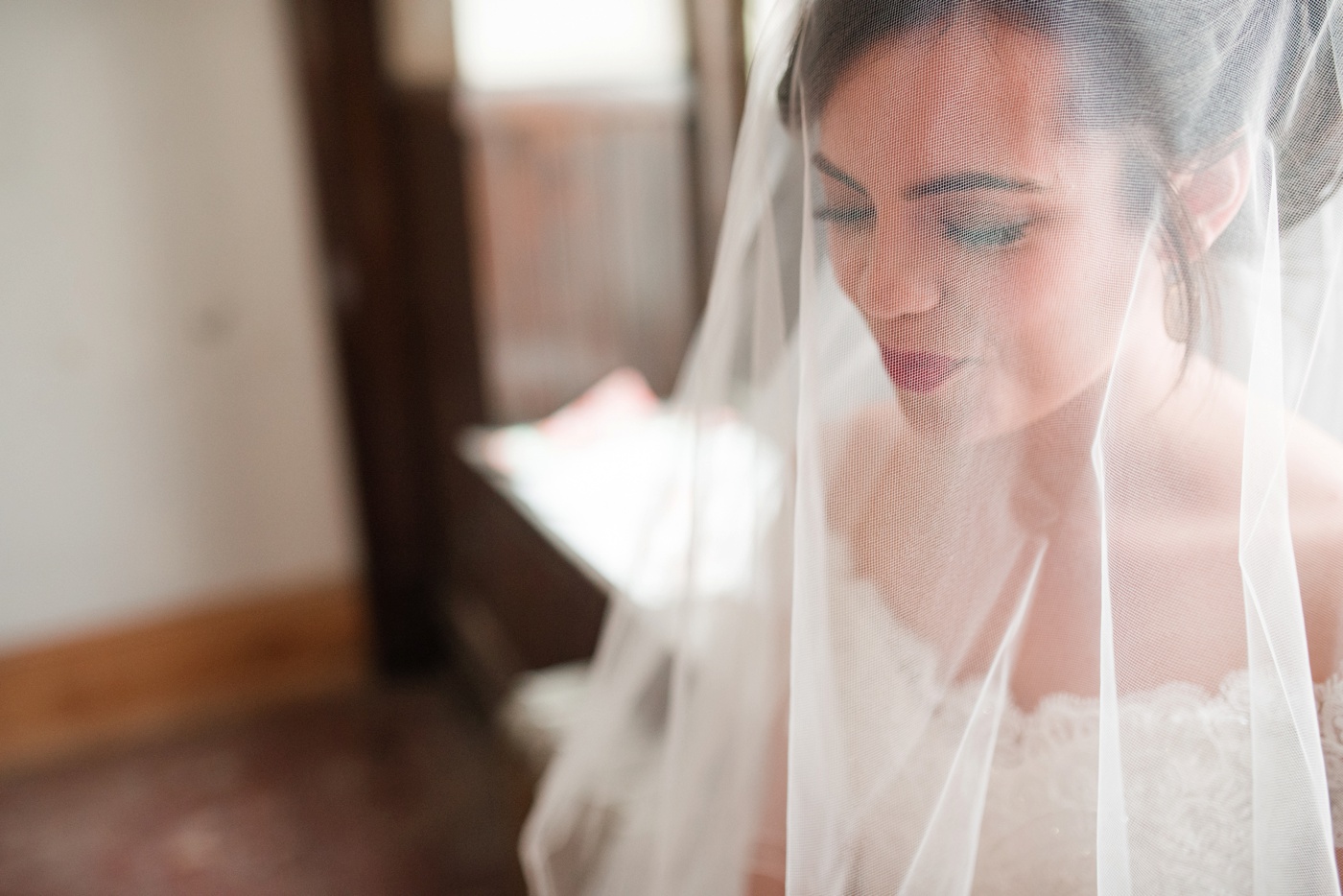 Mori Lee 1960 Wedding Dress Cathedral Veil - Alison Dunn Photography photo