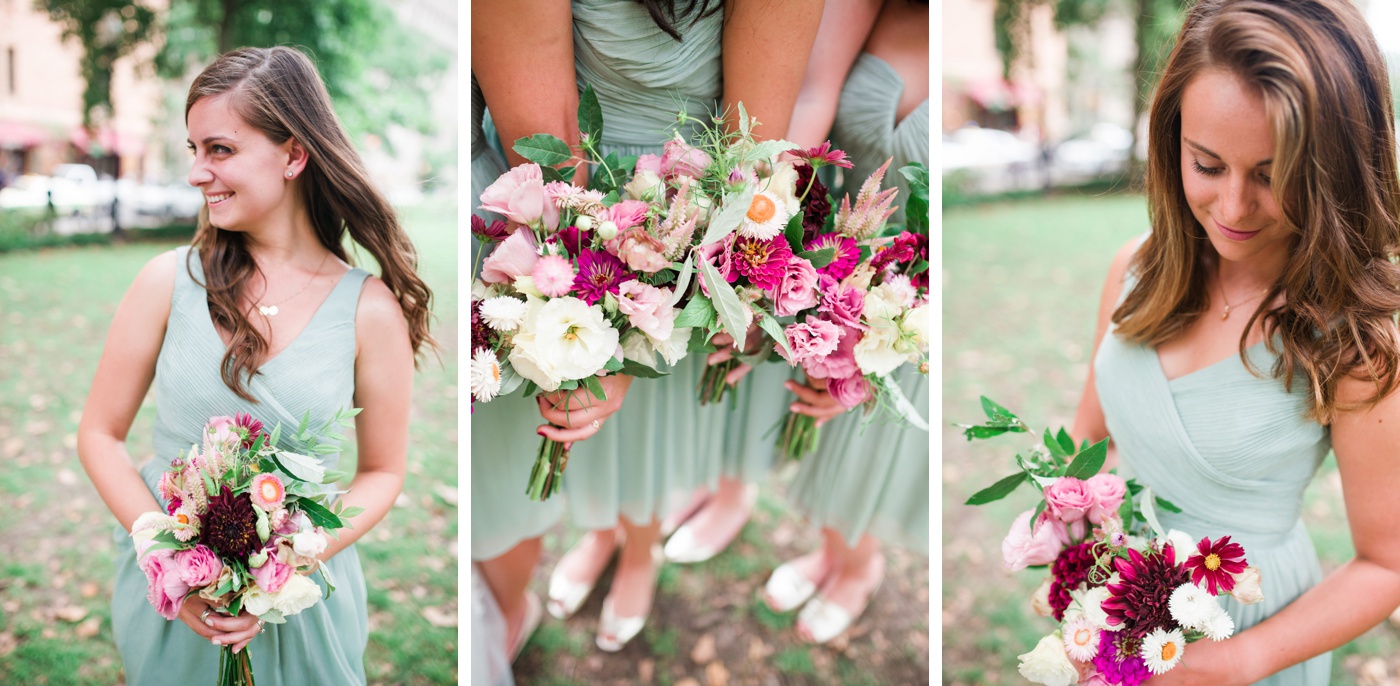 J Crew Dusty Shale Bridesmaid Dresses - Chicory Florals - Alison Dunn Photography photo