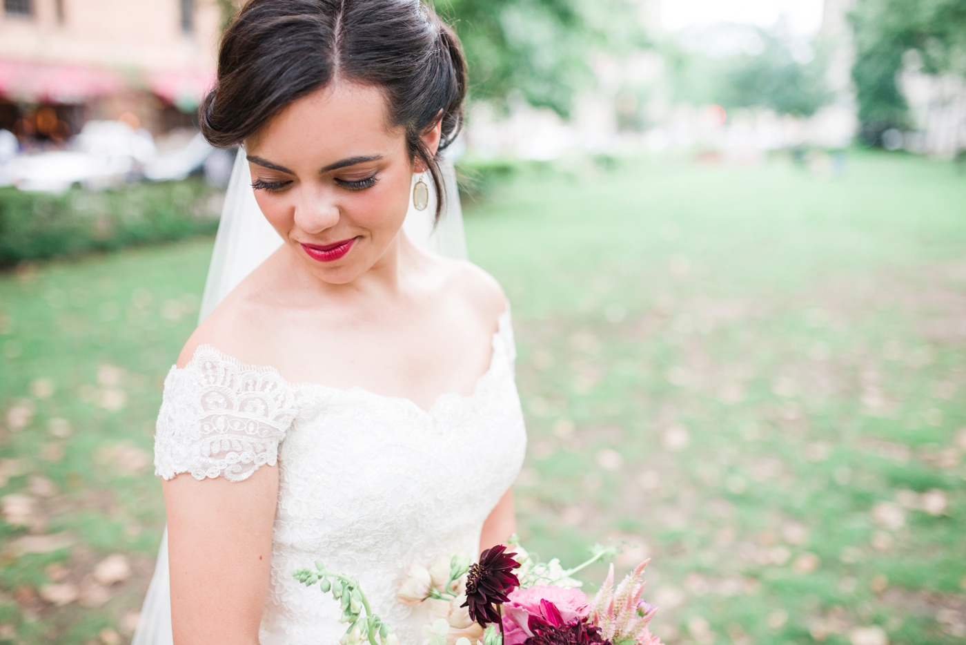 Mori Lee 1960 Wedding Dress Cathedral Veil - Alison Dunn Photography photo