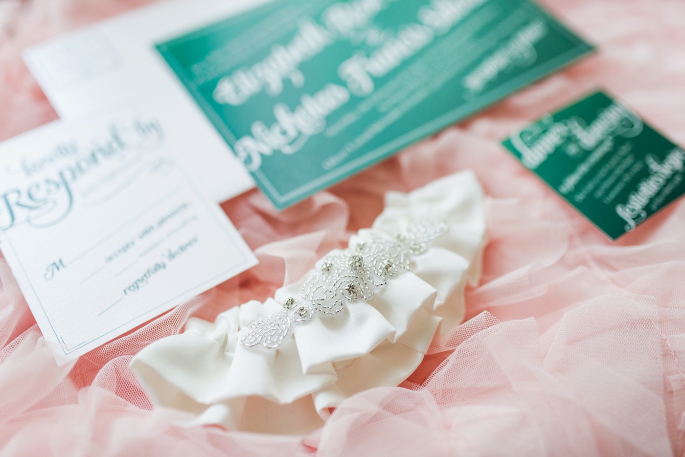 Emerald Green Wedding Invitation Suite - Lexis Louisa Graphic Design photo