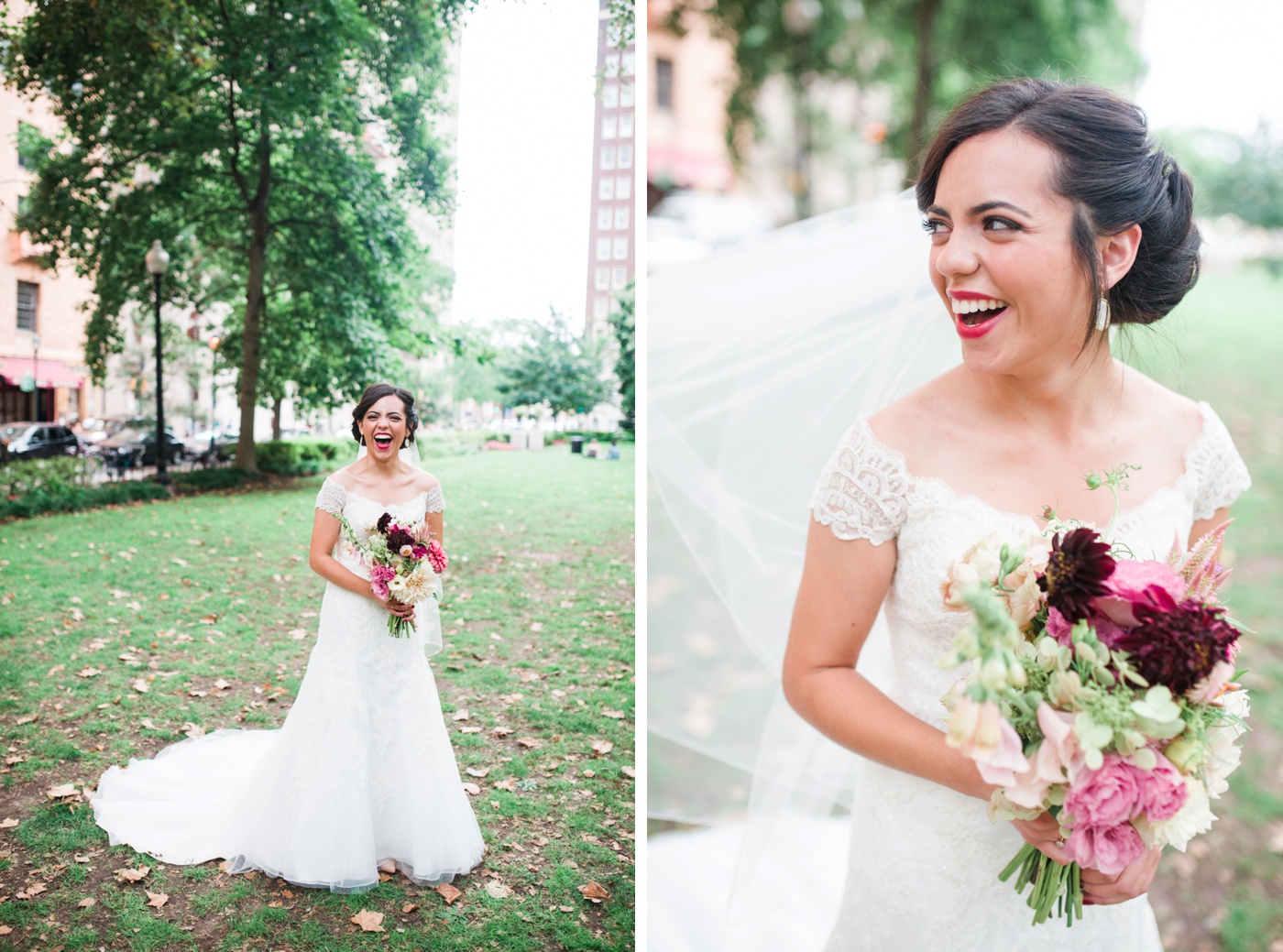 Mori Lee 1960 Wedding Dress Cathedral Veil - Alison Dunn Photography photo