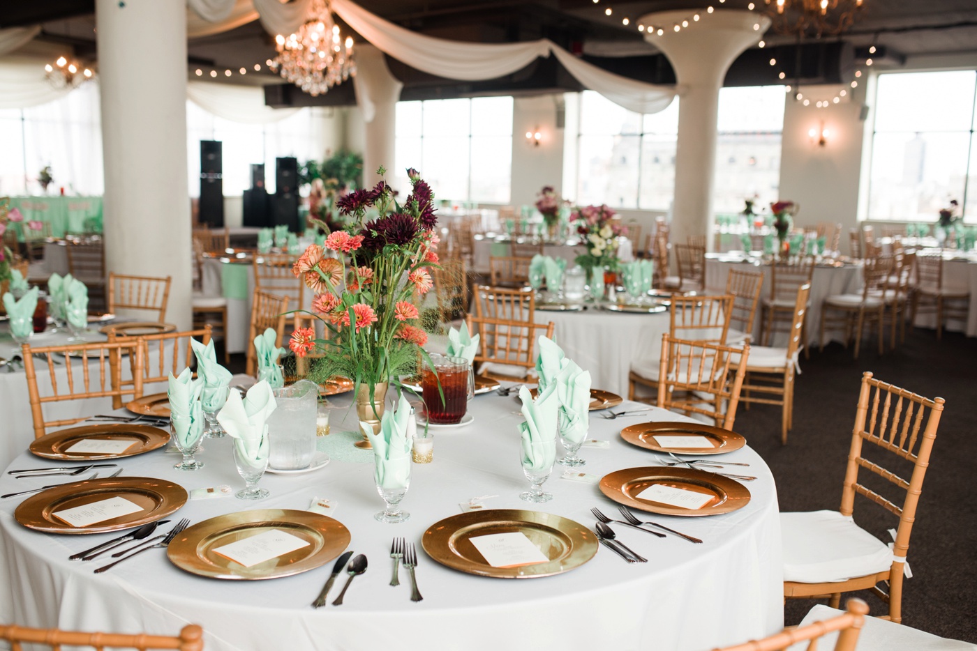 The View - People for People Philadelphia Ballroom Wedding Reception photo