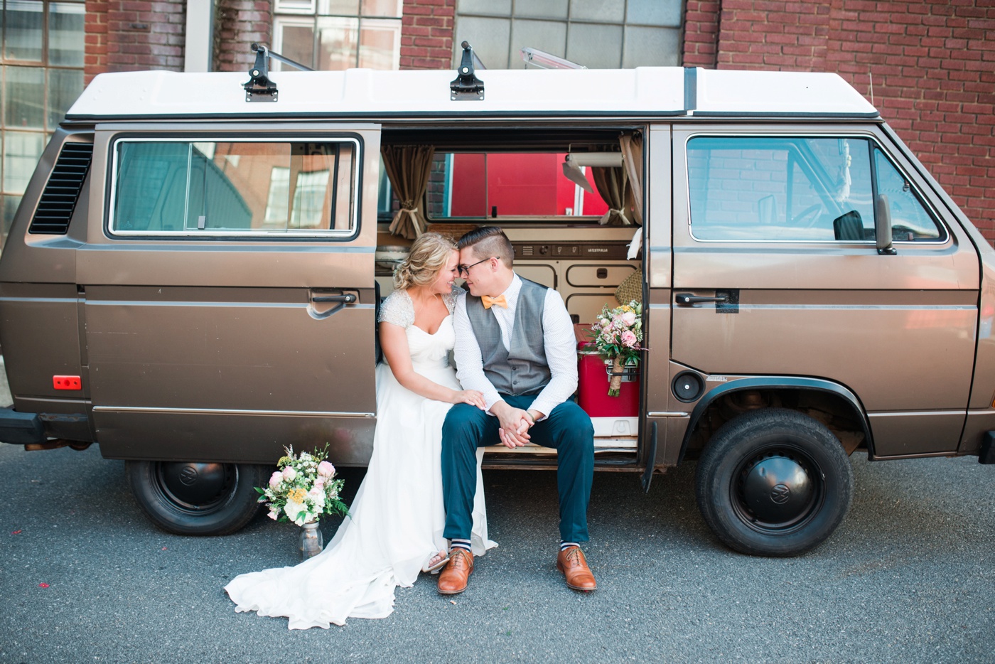 Kristen + John - Reading Pennsylvania Wedding Photographer - VW Westfalia Vanagon -Alison Dunn Photography photo