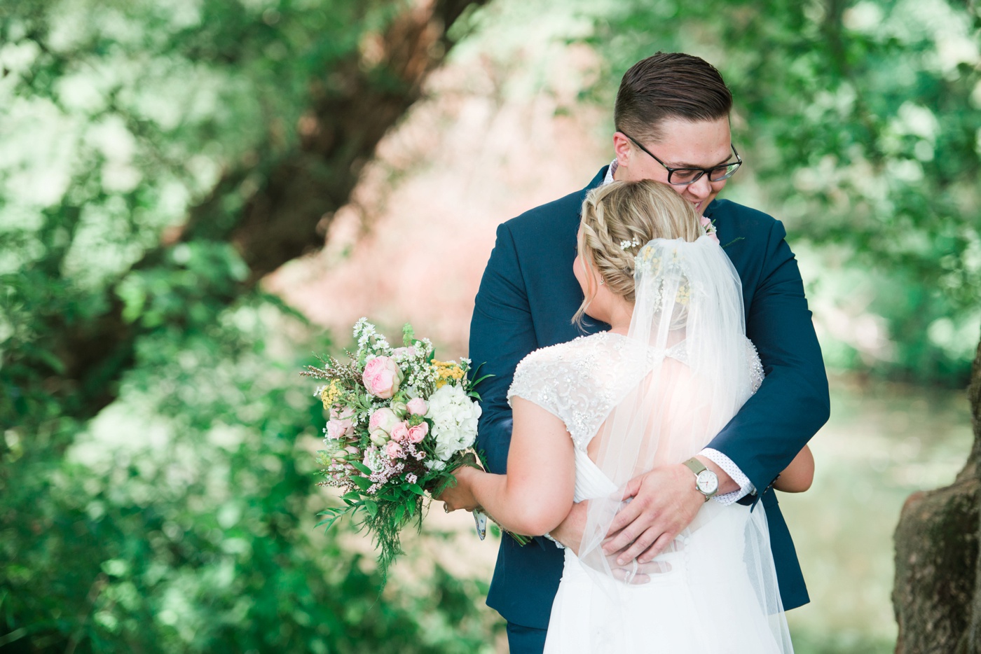 Kristen + John - Stroud Preserve First Look - Reading Pennsylvania Wedding Photographer - Alison Dunn Photography photo