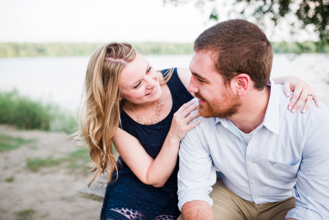 Liz + Vince - Lake Nockamixon - Quakertown Bucks County Engagement Session - Alison Dunn Photography photo