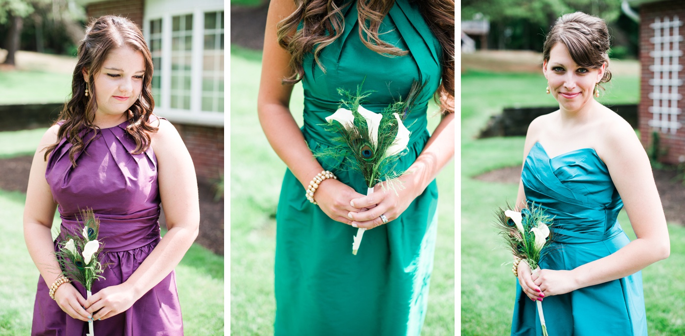 Jewel Toned Mixed Bridesmaid Dresses photo