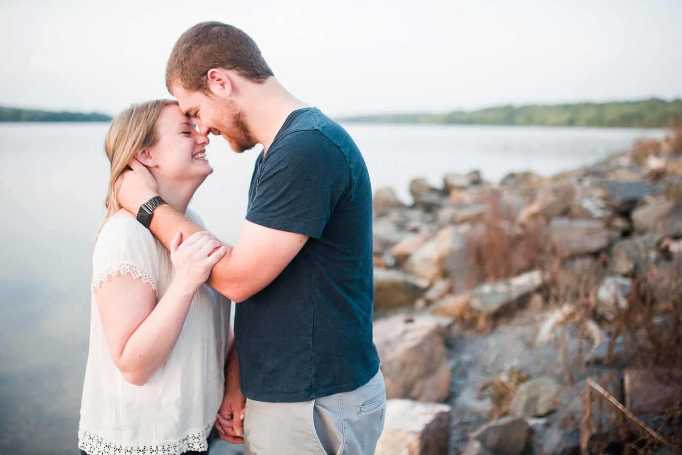 19 - Liz + Vince - Lake Nockamixon - Quakertown Bucks County Engagement Session - Alison Dunn Photography photo