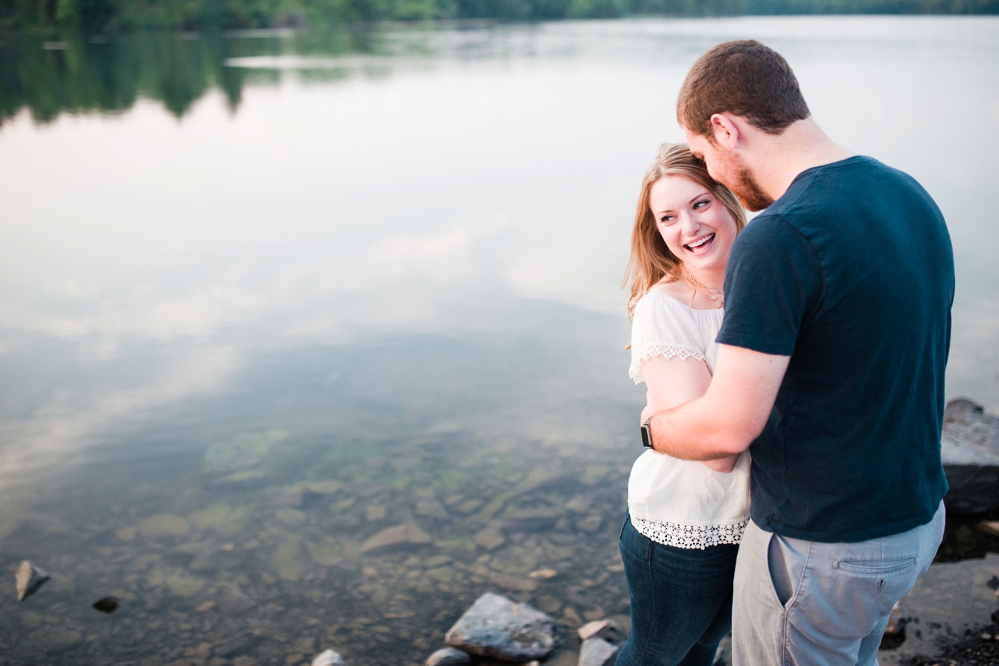 Liz + Vince - Lake Nockamixon - Quakertown Bucks County Engagement Session - Alison Dunn Photography photo