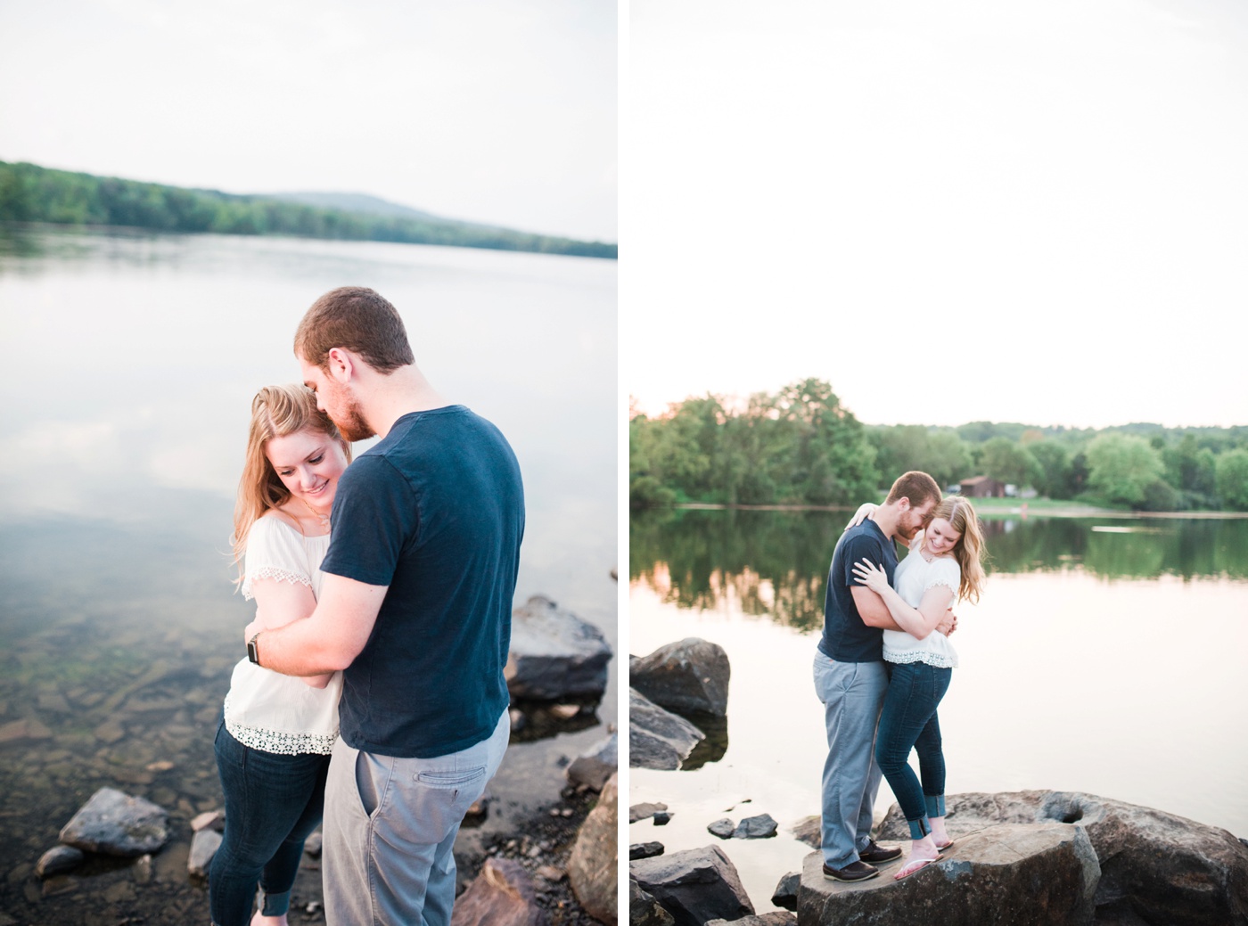 26 - Liz + Vince - Lake Nockamixon - Quakertown Bucks County Engagement Session - Alison Dunn Photography photo