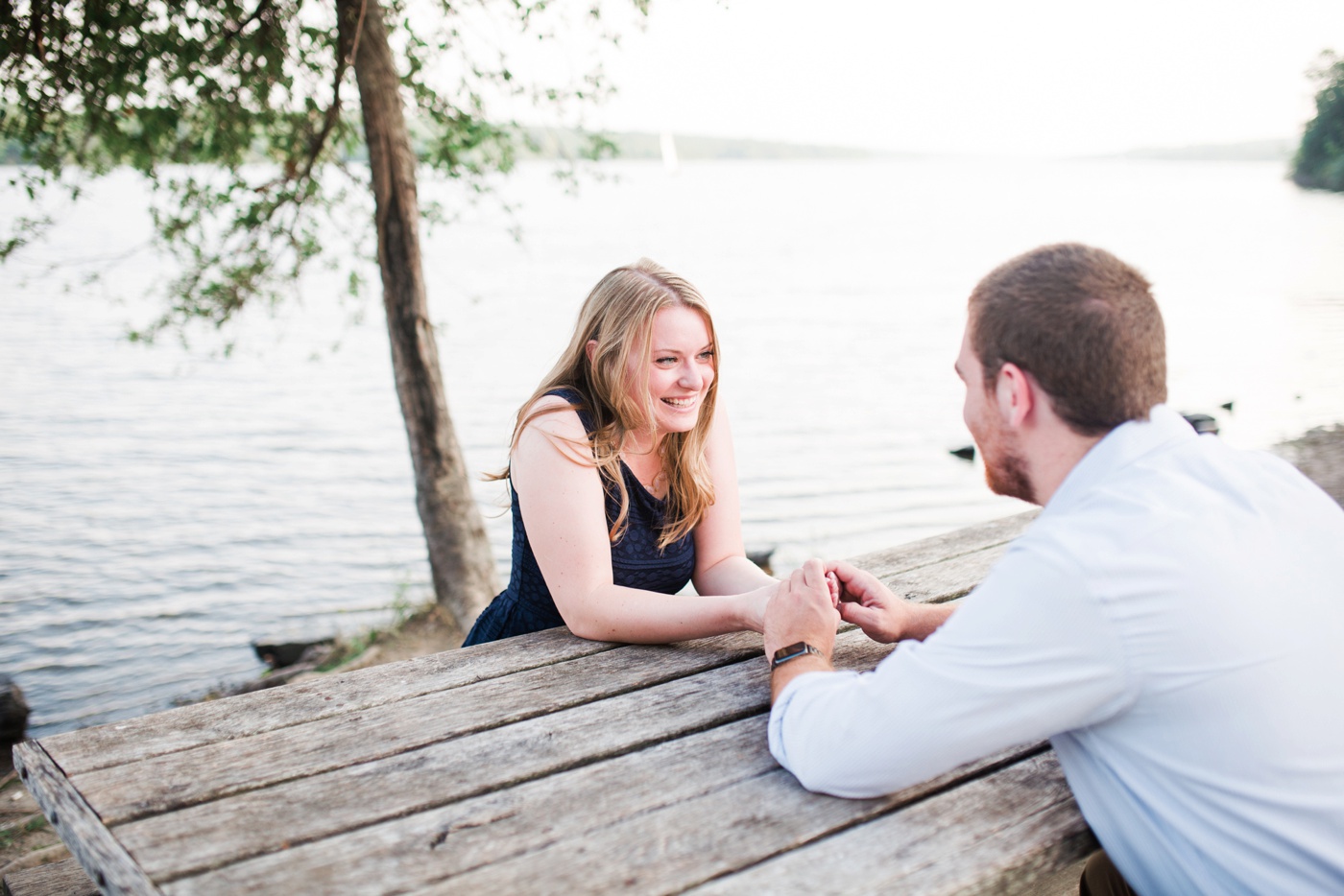 Liz + Vince - Lake Nockamixon - Quakertown Bucks County Engagement Session - Alison Dunn Photography photo