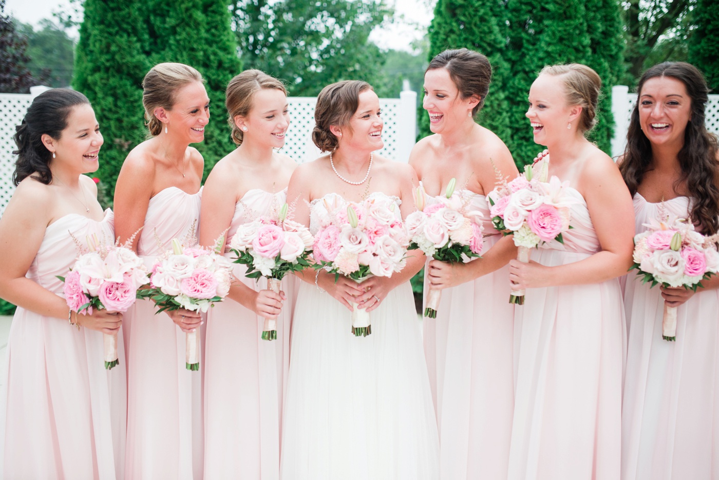 Blush Pink Bridesmaid Dresses - Bridal Garden photo