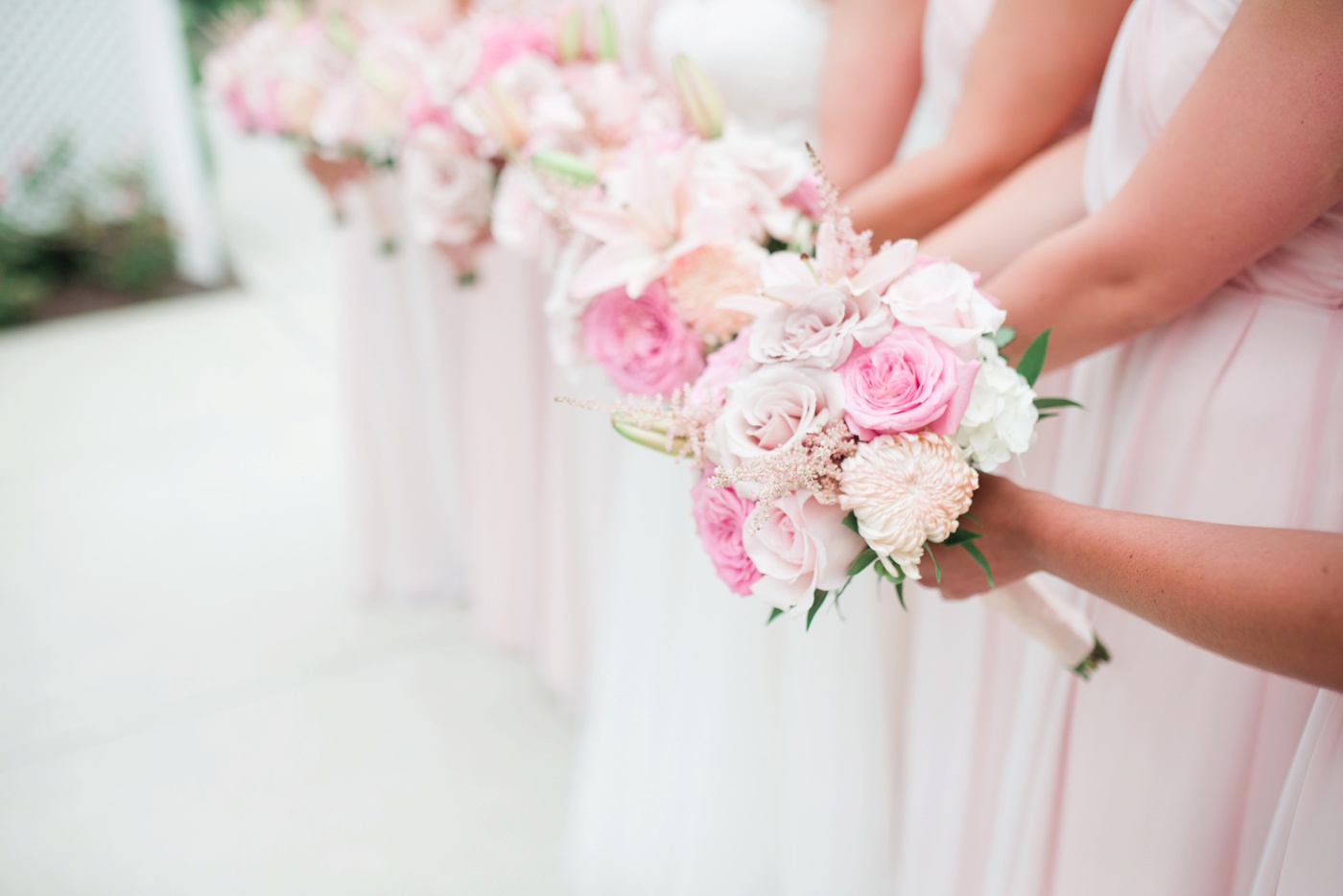 Blush Pink Bridesmaid Dresses - Bridal Garden photo