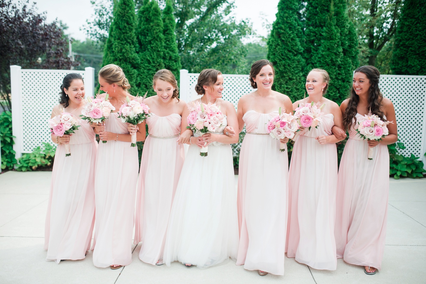 Blush Pink Bridesmaid Dresses - Bridal Garden photo