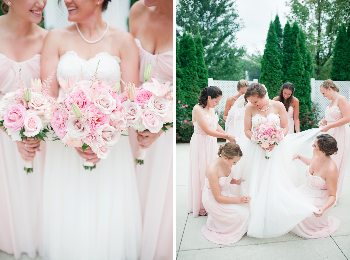 Blush Pink Bridesmaid Dresses - Bridal Garden photo