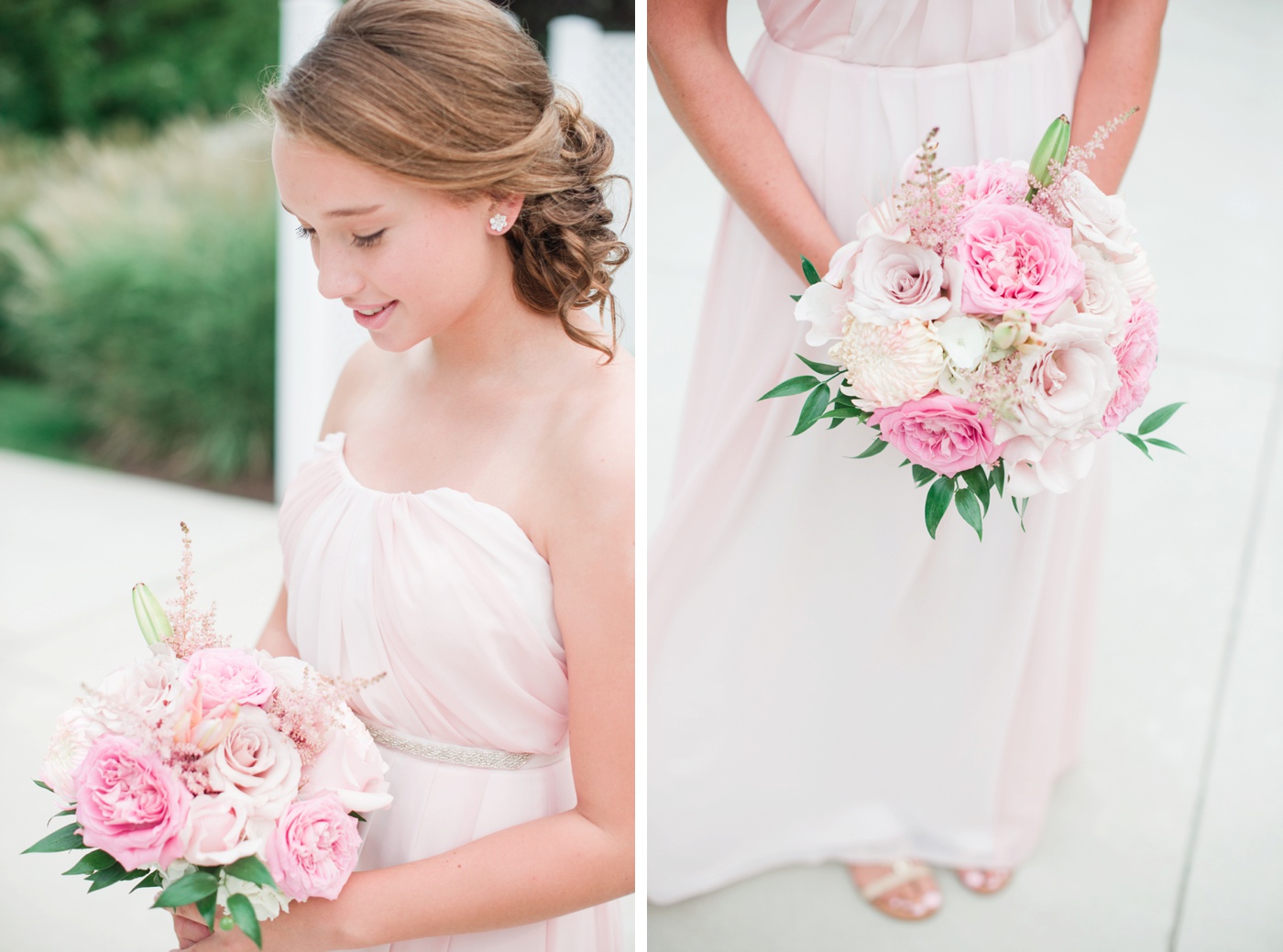 Blush Pink Bridesmaid Dresses - Bridal Garden photo