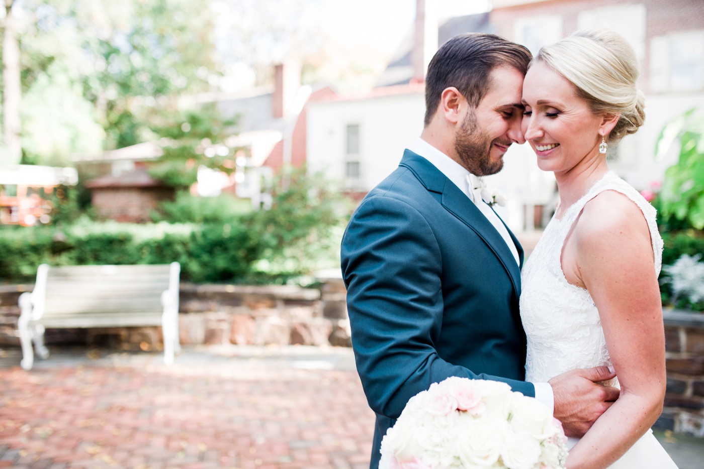 Historical Society of Haddonfield Wedding First Look photo