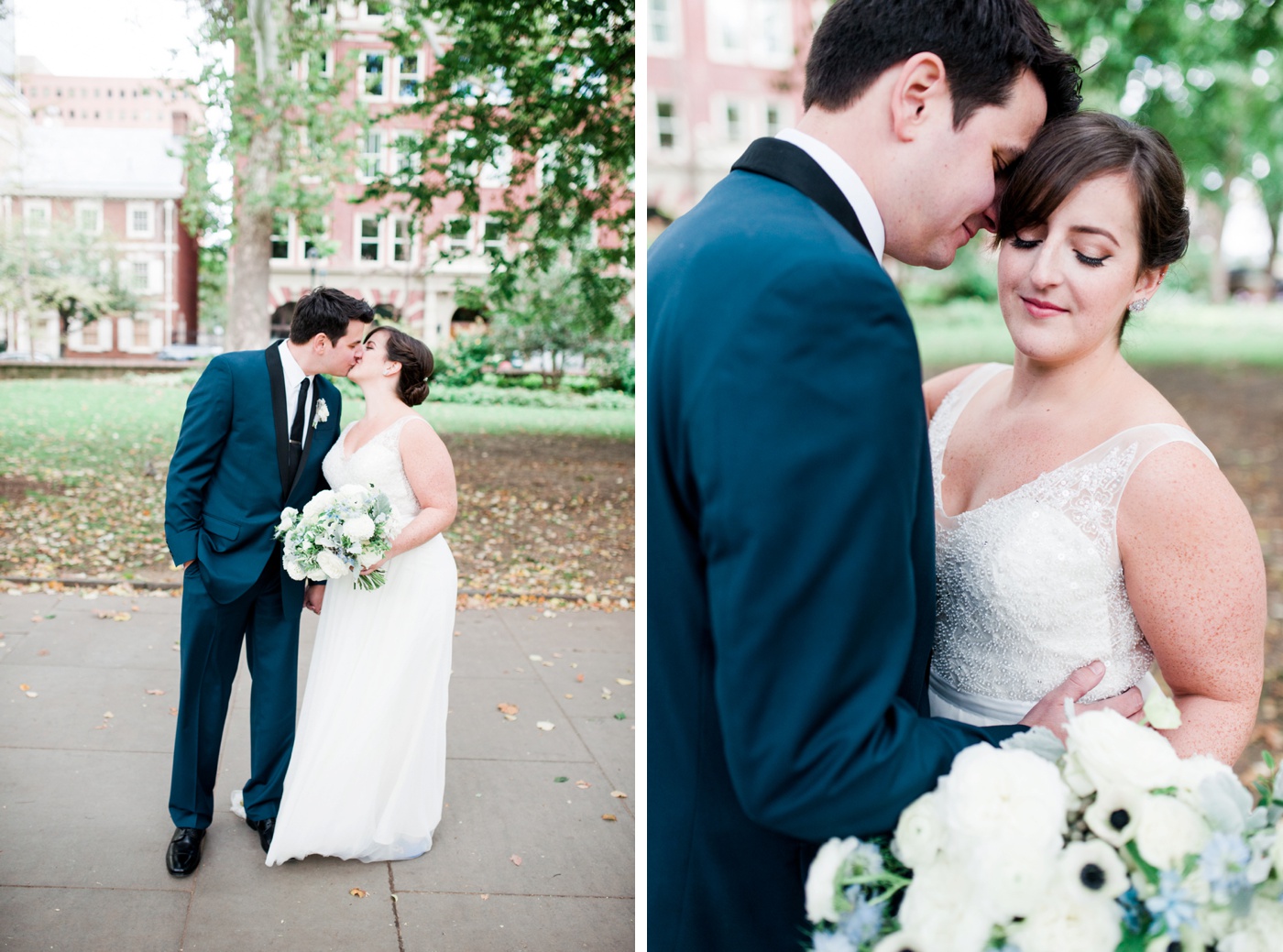 Washington Square Park Philadelphia Wedding First Look - Alison Dunn Photography photo