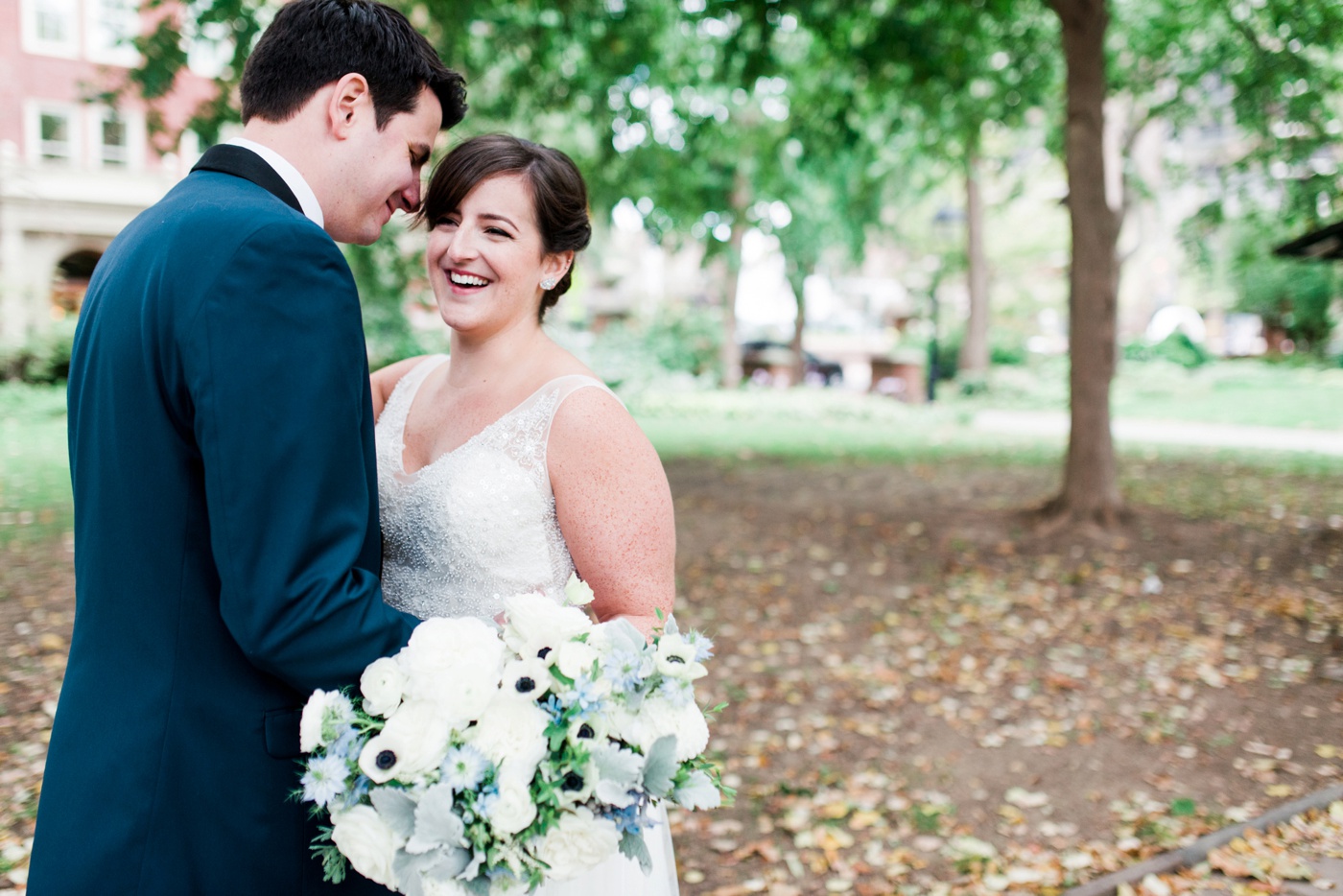 Washington Square Park Philadelphia Wedding First Look - Alison Dunn Photography photo