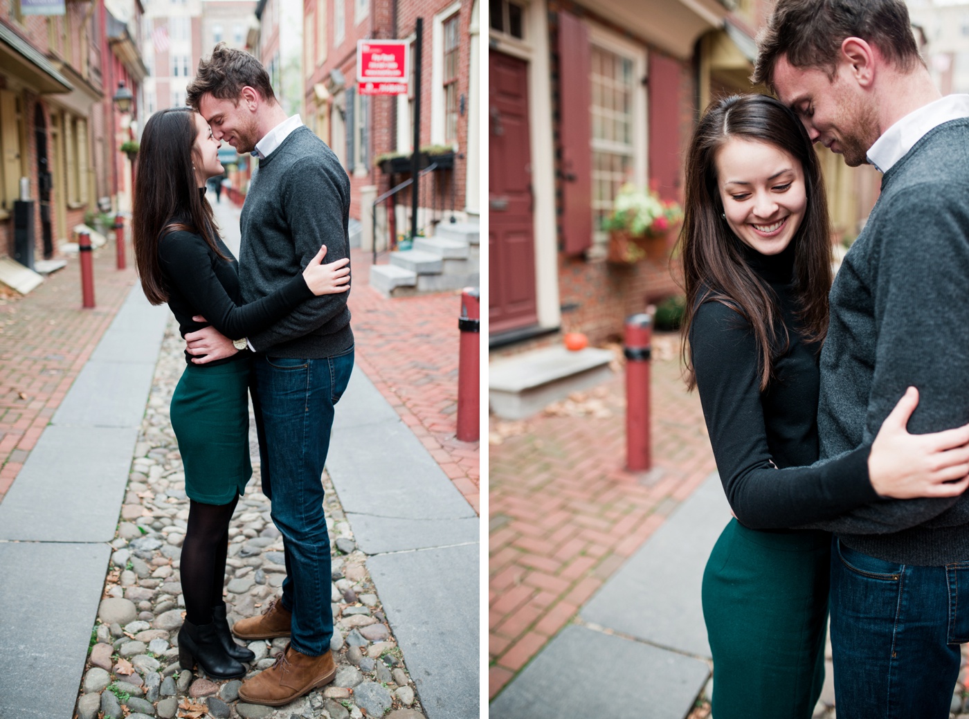 Matt + Liz - Old City Engagement Session - Philadelpha Wedding Photographer - Alison Dunn Photography photo