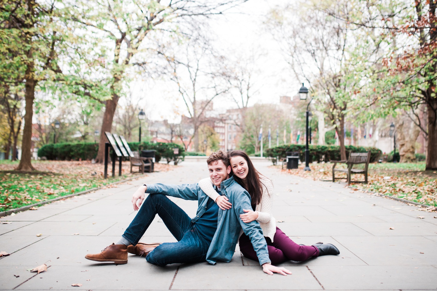 Matt + Liz - Old City Engagement Session - Philadelpha Wedding Photographer - Alison Dunn Photography photo