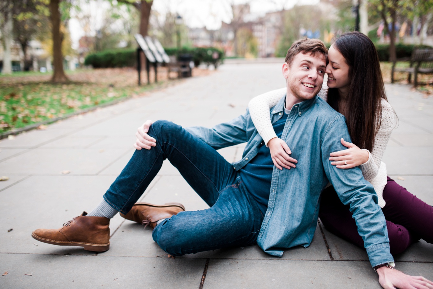 Matt + Liz - Old City Engagement Session - Philadelpha Wedding Photographer - Alison Dunn Photography photo