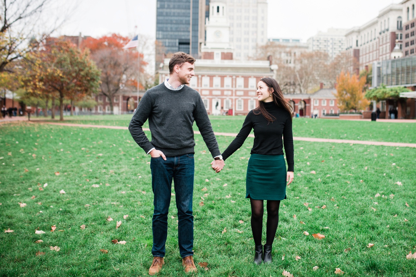 Matt + Liz - Old City Engagement Session - Philadelpha Wedding Photographer - Alison Dunn Photography photo