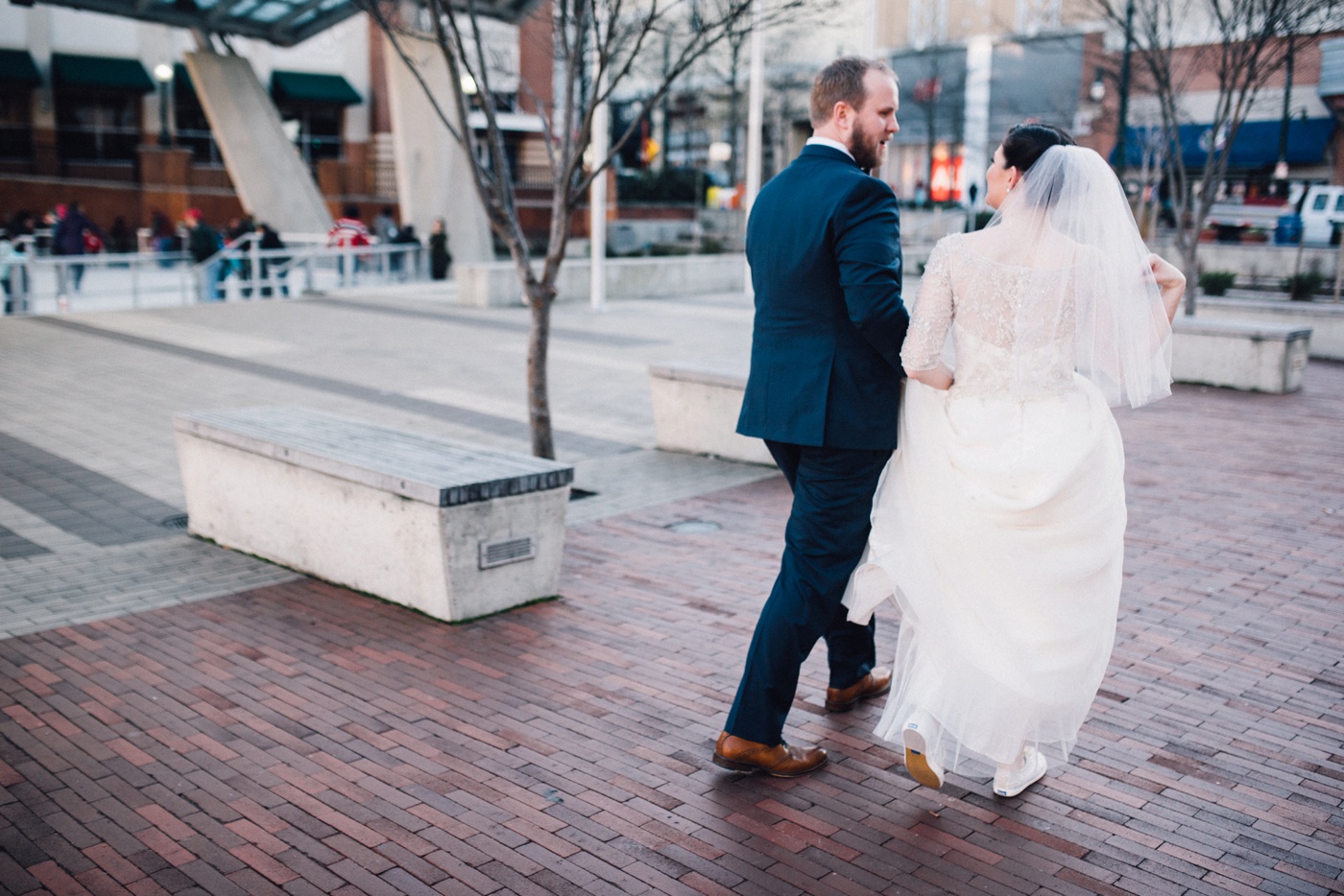 Amy + Jacob - Downtown Silver Spring Wedding Portraits - Maryland Wedding Photographer - Alison Dunn Photography photo