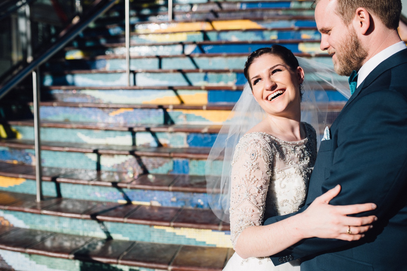 Amy + Jacob - Downtown Silver Spring Wedding Portraits - Maryland Wedding Photographer - Alison Dunn Photography photo