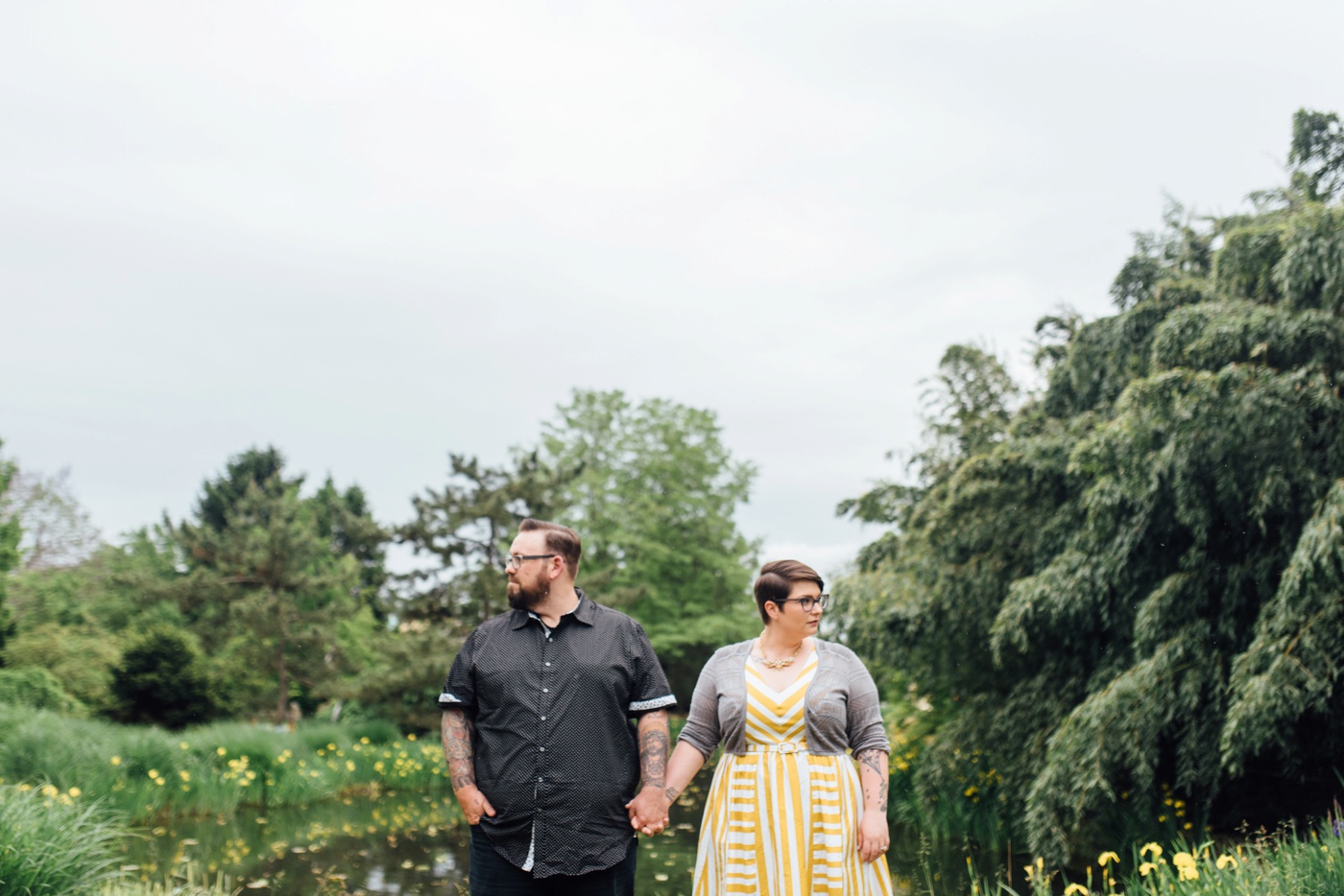 Erin + Tim - Grounds for Sculpture - Hamilton New Jersey Engagement Session - Alison Dunn Photography photo