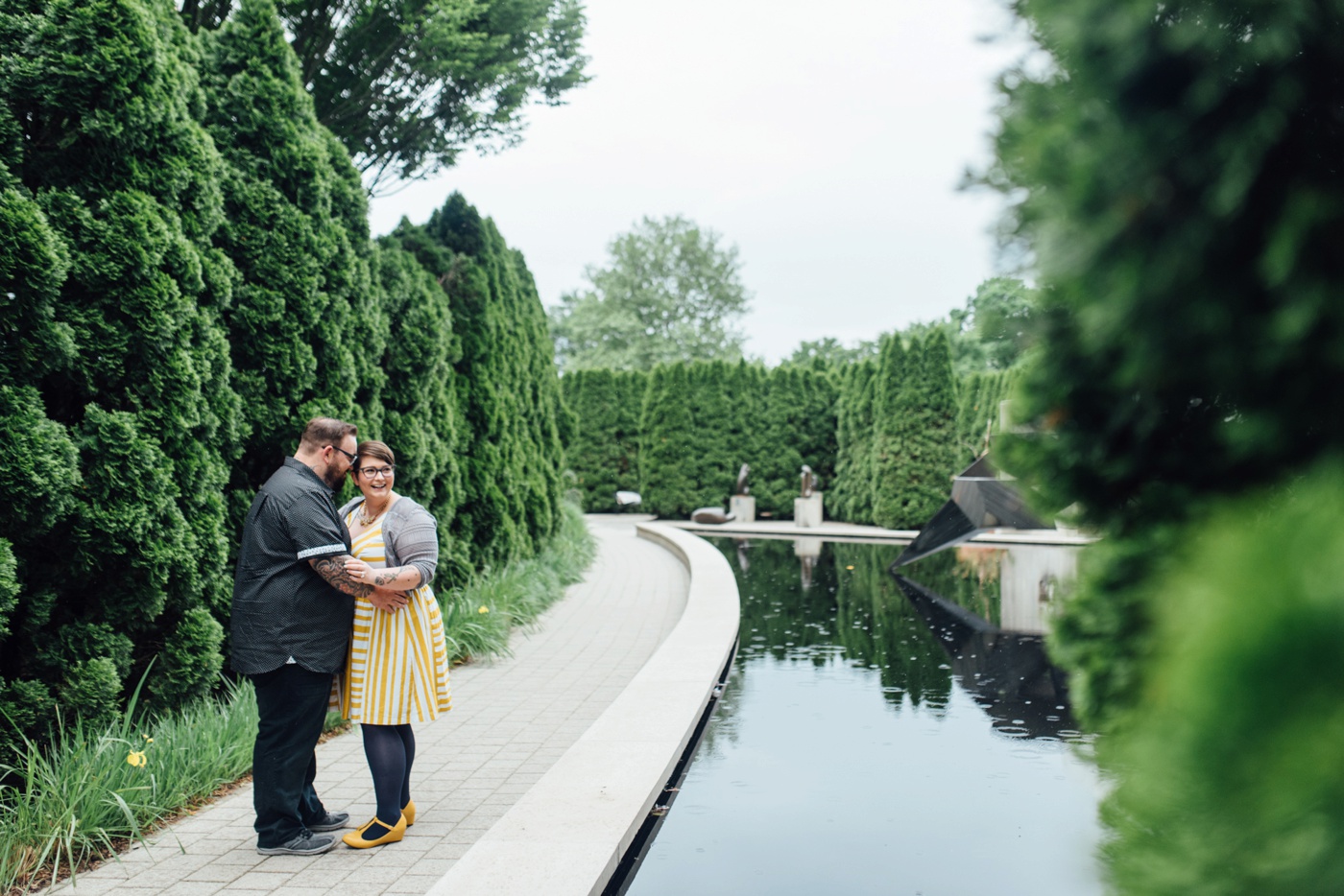 Erin + Tim - Grounds for Sculpture - Hamilton New Jersey Engagement Session - Alison Dunn Photography photo