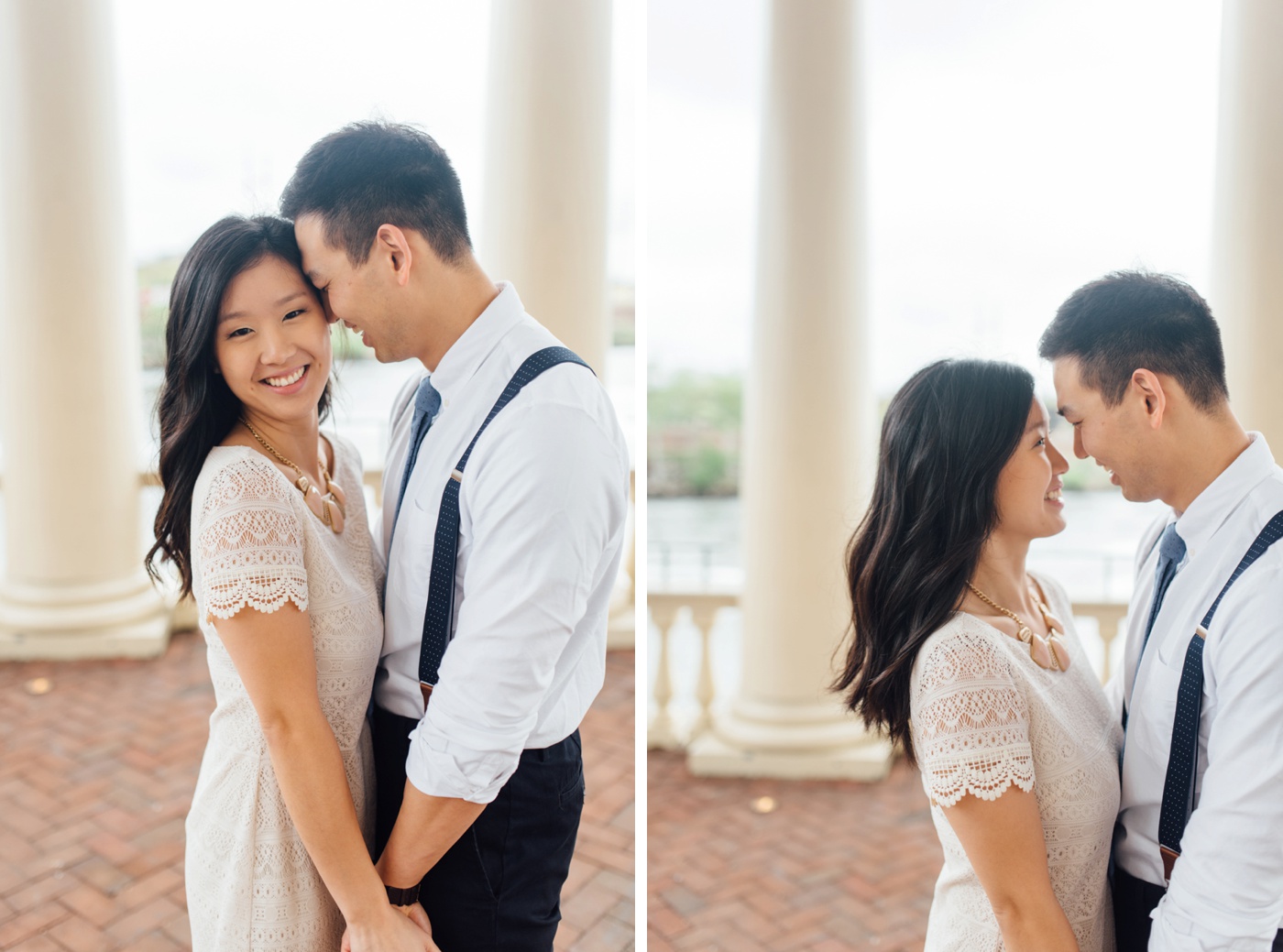 Moon + Nina - Philadelphia Art Museum Engagement Session - Alison Dunn Photography photo