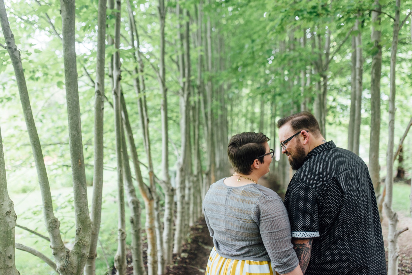 18 - Erin + Tim - Grounds for Sculpture - Hamilton New Jersey Engagement Session - Alison Dunn Photography
