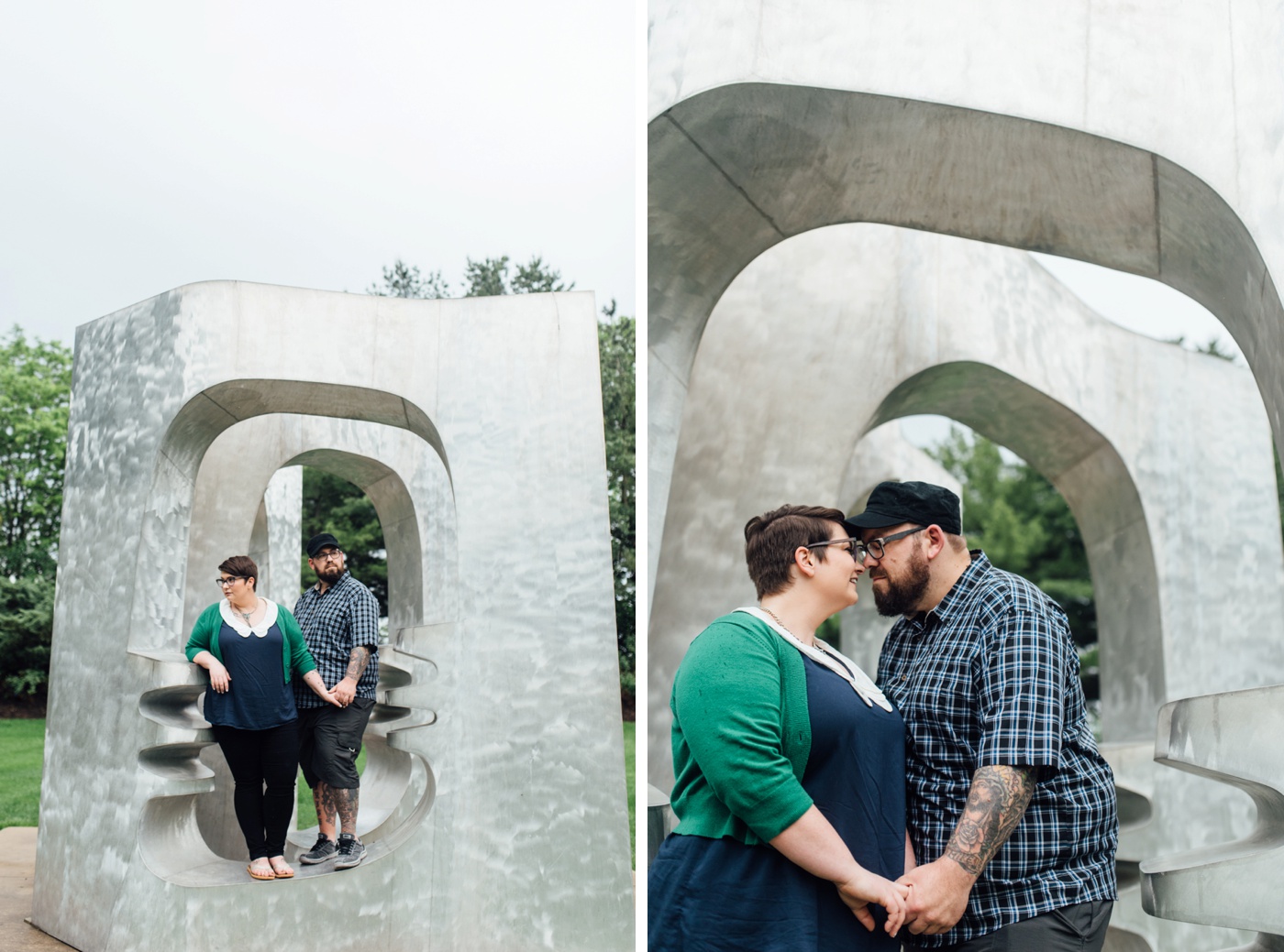2 - Erin + Tim - Grounds for Sculpture - Hamilton New Jersey Engagement Session - Alison Dunn Photography