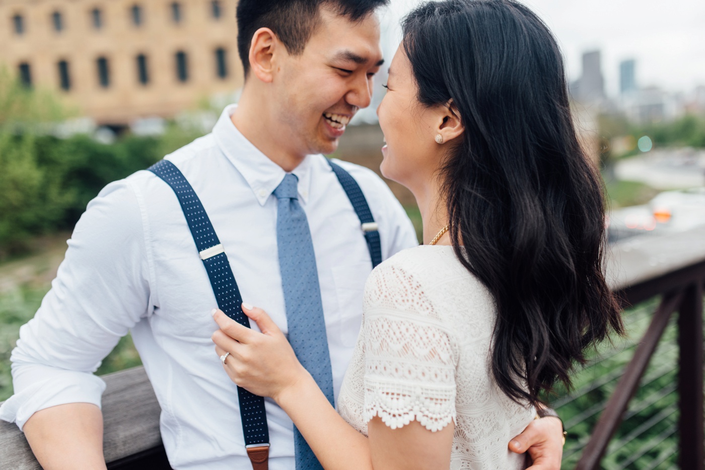 Moon + Nina - Philadelphia Art Museum Engagement Session - Alison Dunn Photography photo