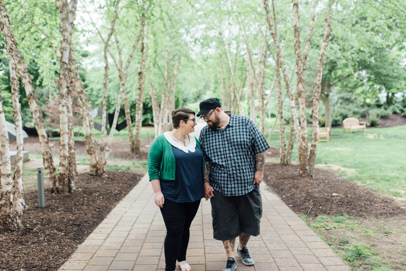 Erin + Tim - Grounds for Sculpture - Hamilton New Jersey Engagement Session - Alison Dunn Photography photo